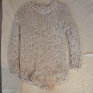 Jessica Simpson Cream Speckled Knit Sweater